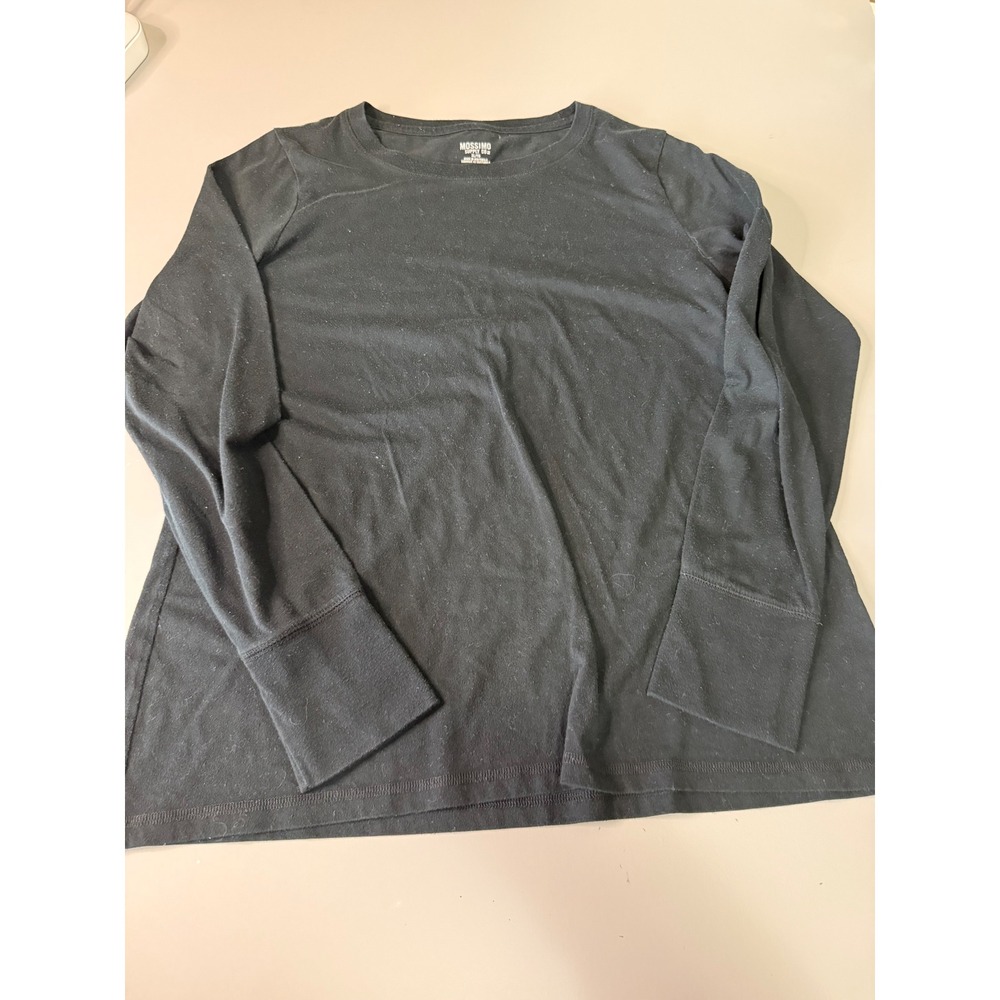 Mossimo Supply Co Black Long Sleeve T-Shirt Crew Neck XL Basic Layering Tee
